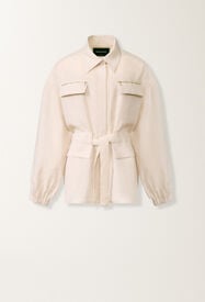 Feldjacke aus Leinen-Canvas, naturfarben Fabiana Filippi Feldjacke aus Leinen-Canvas, naturfarben NATÜRLICH GCD276F694D8350000