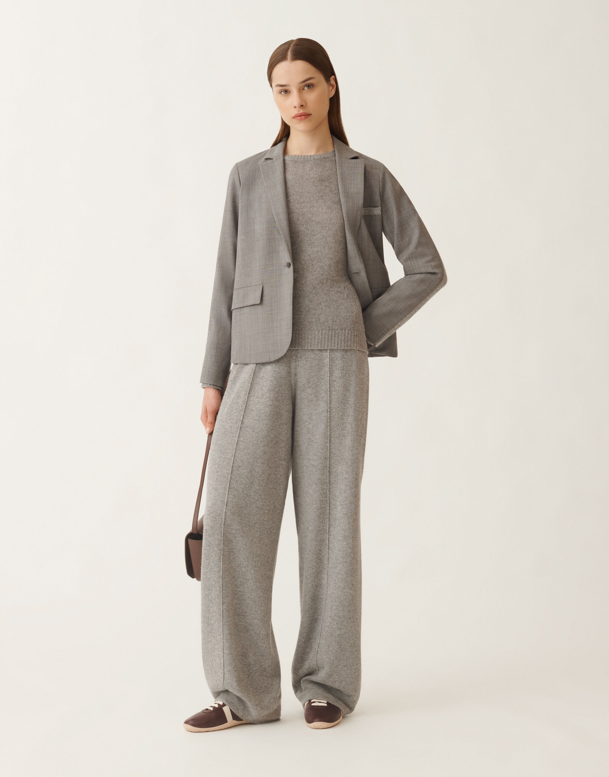 Cashmere sweater, rock grey for Women | Fabiana Filippi®