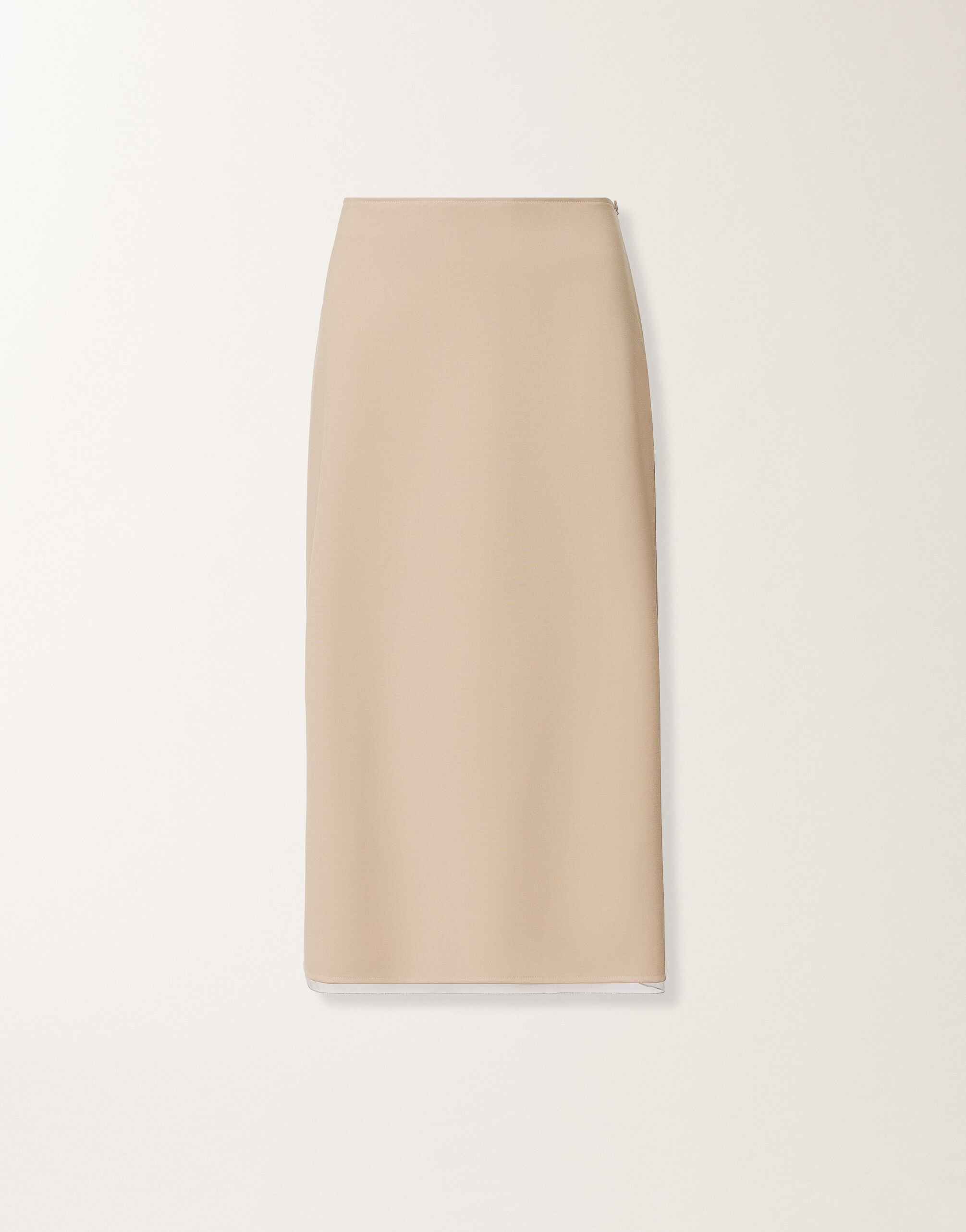 Fabiana Filippi Midi-Rock in Techno-Tailoring, Nude Nude GND266F406L7810000