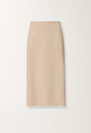 Fabiana Filippi Midi-Rock in Techno-Tailoring, Nude Nude GND266F406L7810000