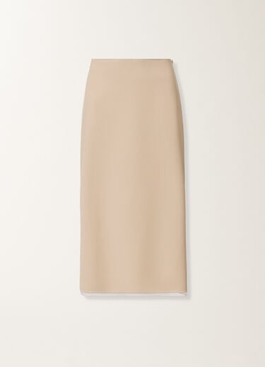 Fabiana Filippi Midi-Rock in Techno-Tailoring, Nude Nude GND266F406L7810000