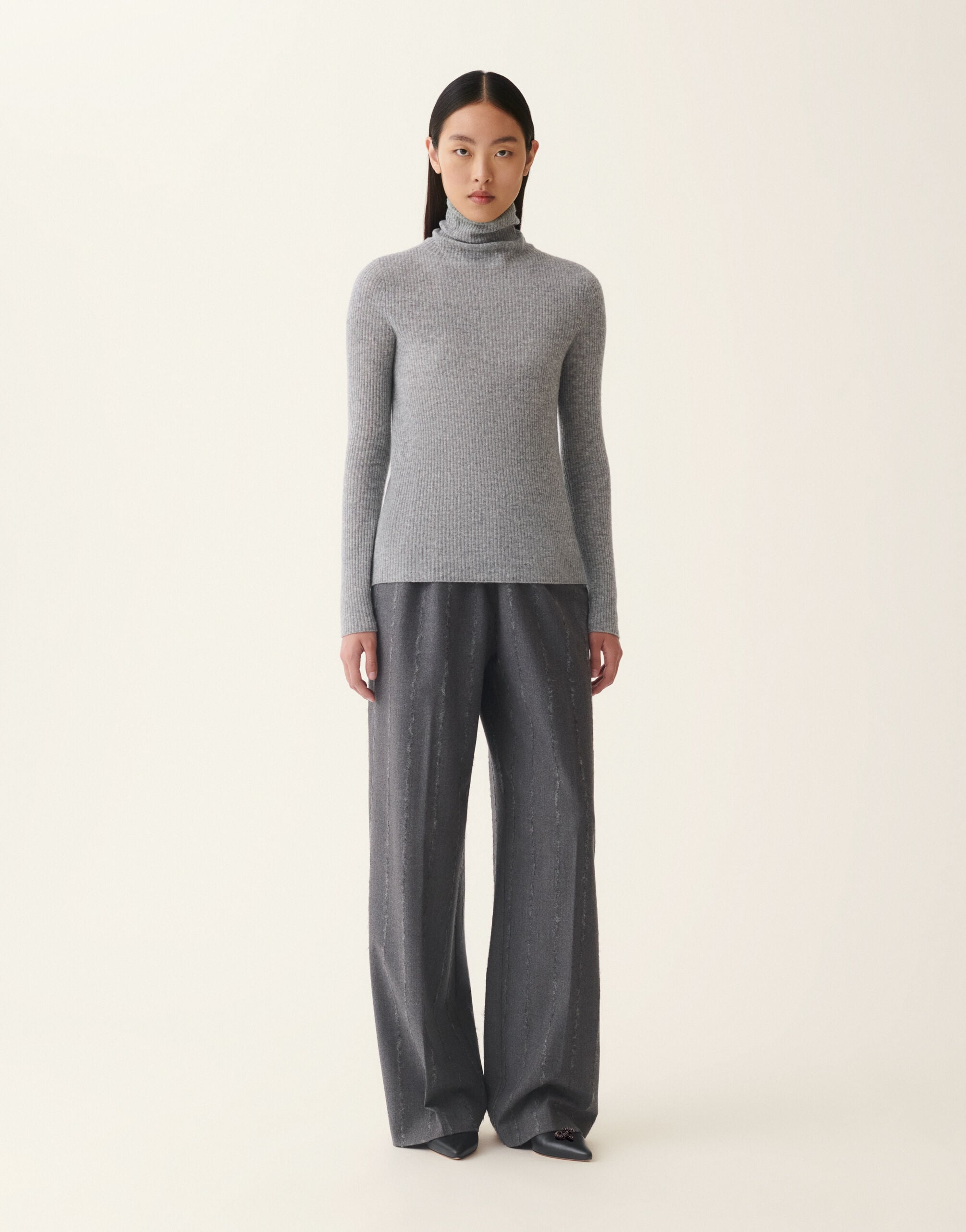 Platinum-Rollkragenpullover, Stein Fabiana Filippi Platinum-Rollkragenpullover, Stein Stein MAD216F021D2300000