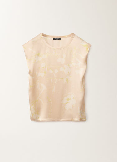 Fabiana Filippi Top mit Print Tilia aus Seide, puderrosa ROSA TPD265F465D8270000