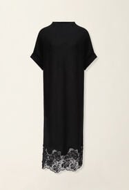 Platinum kimono dress, black Fabiana Filippi Platinum kimono dress, black Black ABD226F568M4460000