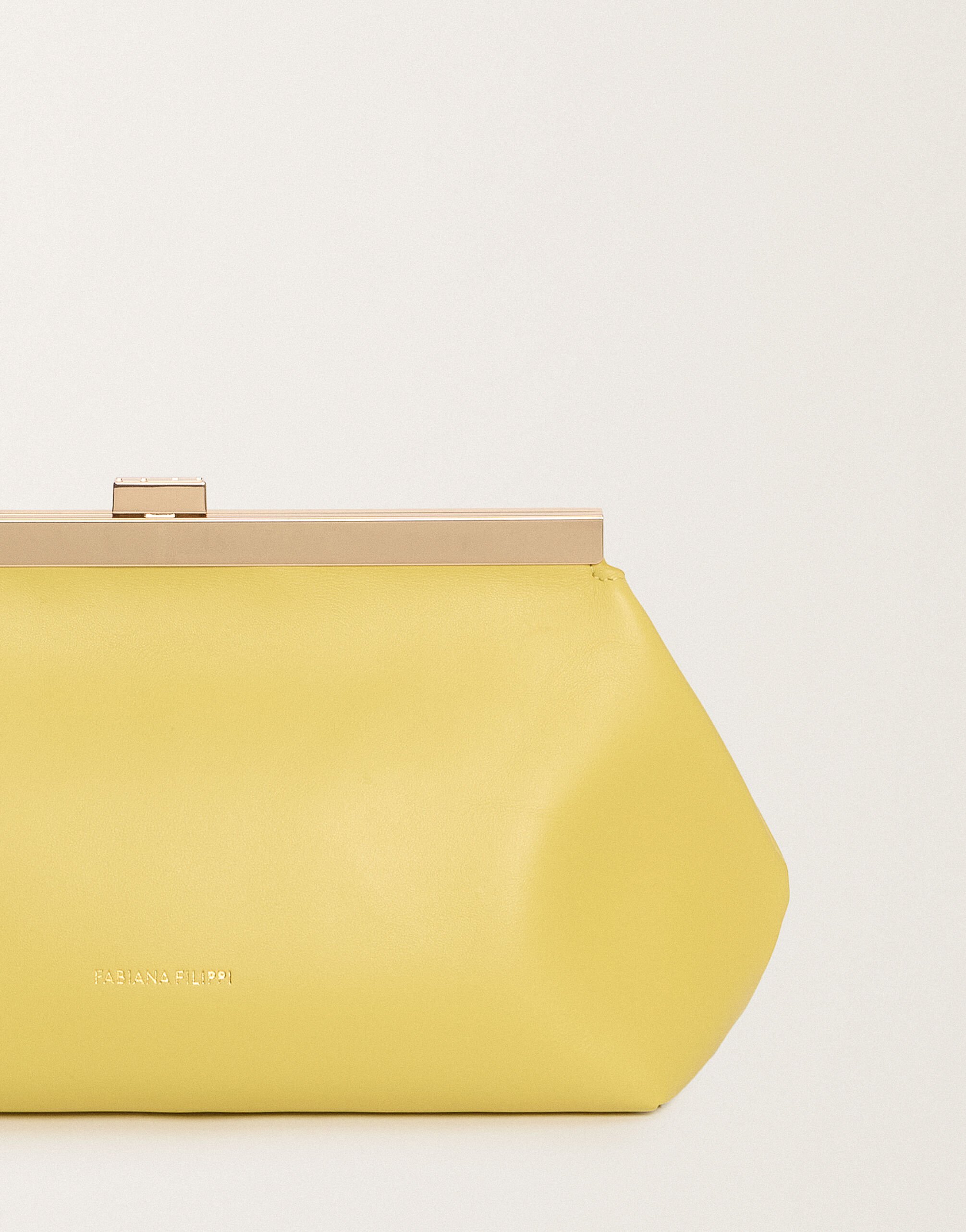 Fabiana Filippi Clutch aus Nappaleder, zedernbraun GELB BGD265A849L2120000