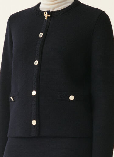 Merino wool cardigan, midnight blue Fabiana Filippi Merino wool cardigan, midnight blue Midnight blue GCD216F166D4620000