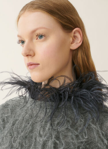 Fabiana Filippi Mohair sweater, charcoal Charcoal MAD226F464M651M439