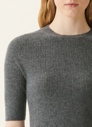Platinum-Pullover mit Rundhalsausschnitt, Anthrazit Fabiana Filippi Platinum-Pullover mit Rundhalsausschnitt, Anthrazit Anthrazit MAD216F022D2300000