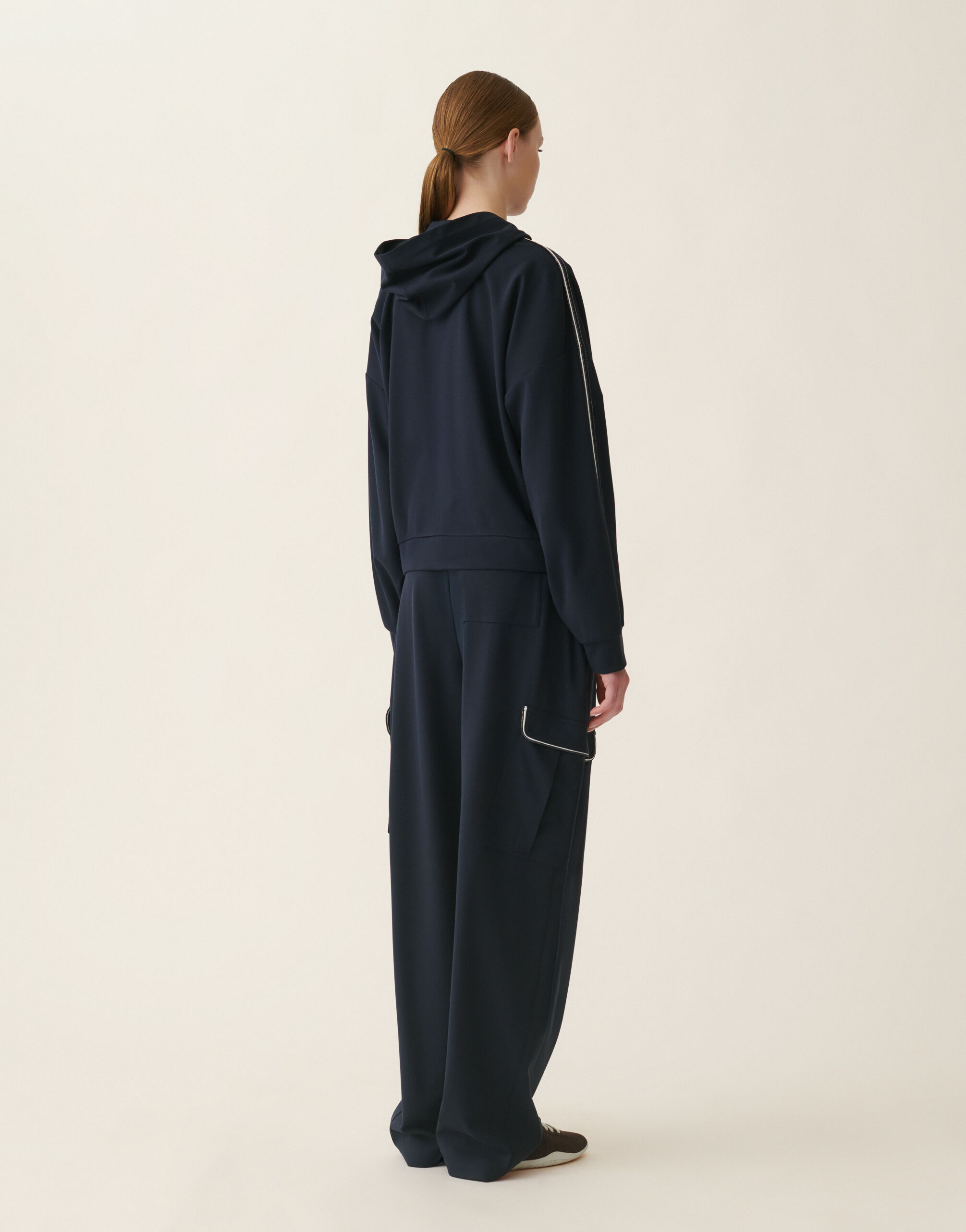 Fabiana Filippi Sweat en jersey point Milano, bleu nuit Bleu nuit JED216F263M3100000