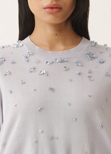 Fabiana Filippi Pullover aus Baumwolle, malve LAVENDEL MAD275F542L3350000