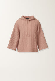 Fabiana Filippi Pull à capuche en Platinum mohair, rose fumée ROSE MAD215F076L5510000