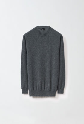 Fabiana Filippi CASHMERE CREW NECK SWEATER GREY MAD224F546N1280000