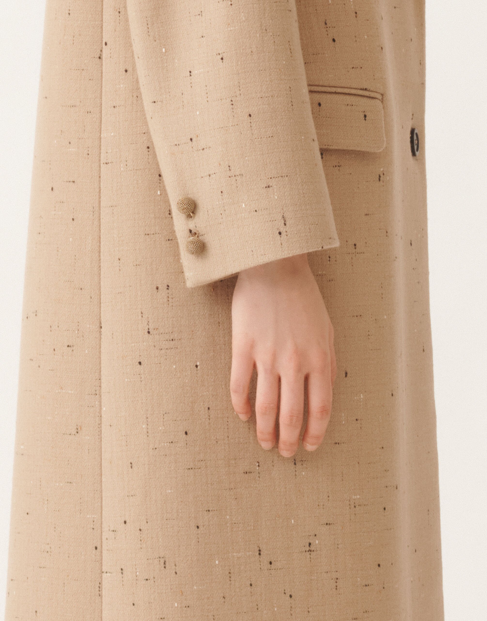Fabiana Filippi Abrigo botonado, arce BEIGE CTD215F234L5990000