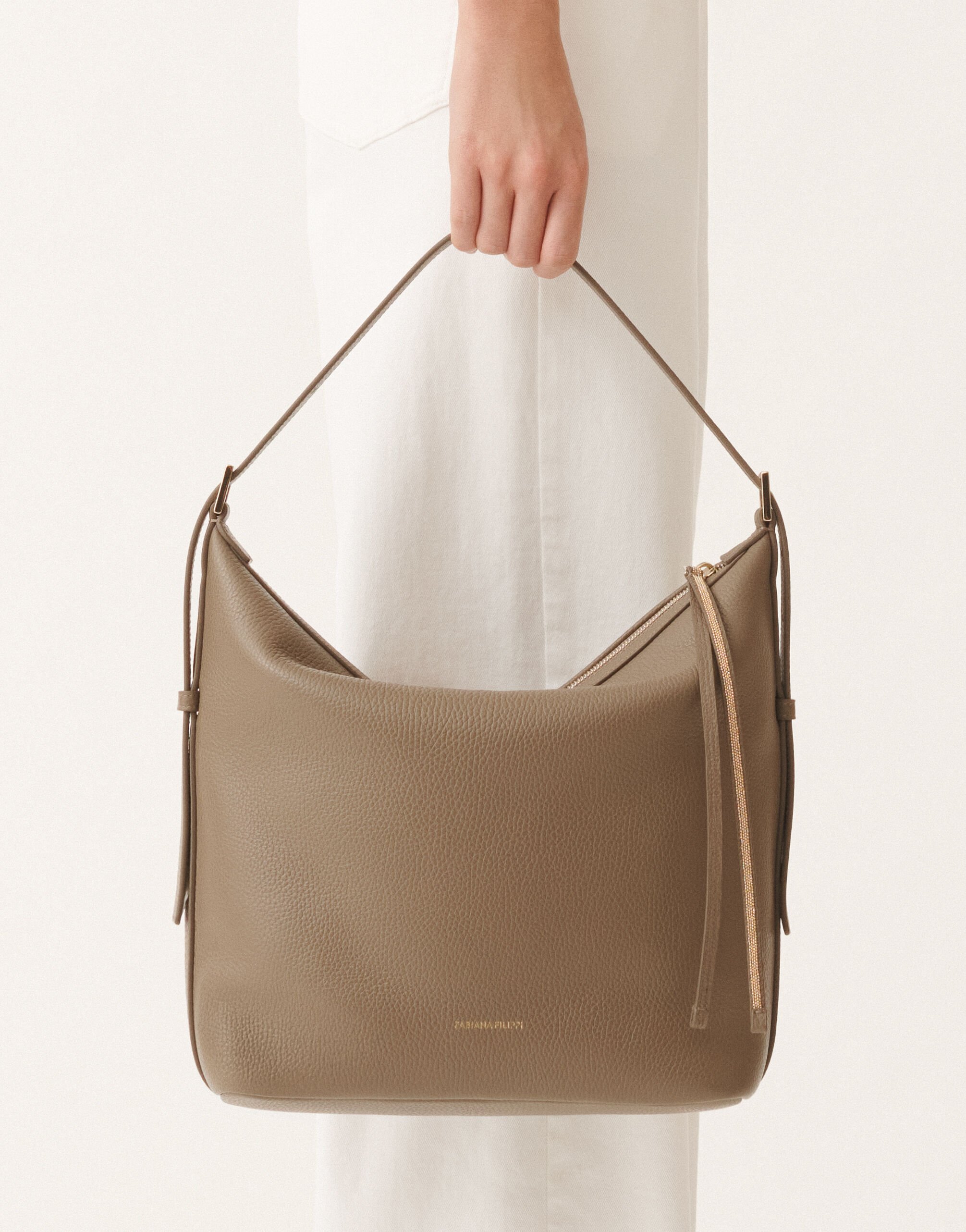 Fabiana Filippi グレインレザー バッグ（クレイ） クレイ BGD275A079L4270000
