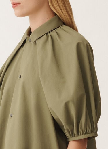 Fabiana Filippi Midi-Kleid aus Popeline, grasgrün GRÜN ABD275F750L3060000
