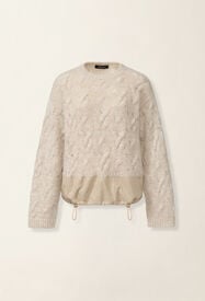 Fabiana Filippi Platinum, mohair and sequin sweater, cachà Cachà MAD226F080M4370000