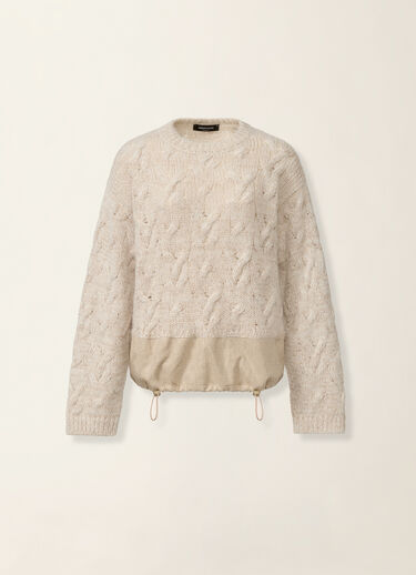 Platinum, mohair and sequin sweater, cachà Fabiana Filippi Platinum, mohair and sequin sweater, cachà Cachà MAD226F080M4370000