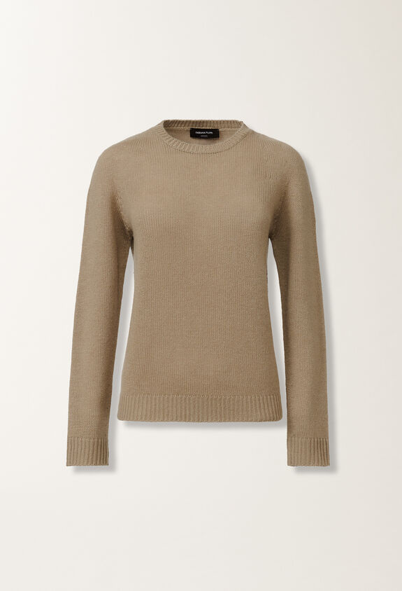 Fabiana Filippi Cashmere and silk sweater, olive GREEN MAD215F012N9000000