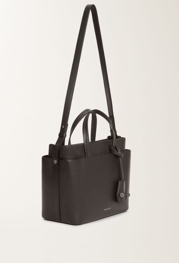 Fabiana Filippi Large grained leather handbag, black BLACK BGD215A850L8040000
