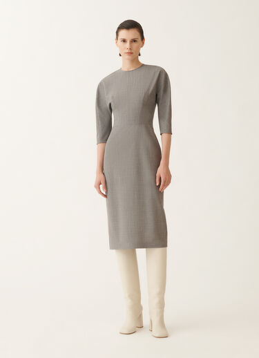 Fabiana Filippi Robe en laine froide, roche chinée GRIS ABD215F192L5560000