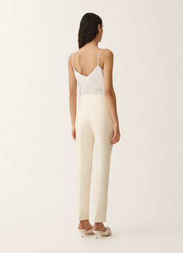 Fabiana Filippi Montefalco cotton and silk mikado trousers, vanilla VANILLA PAD265F326D7870000