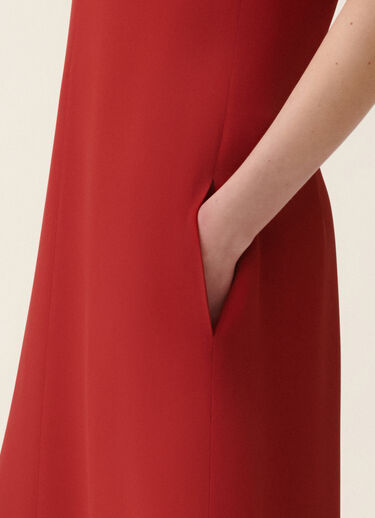 Fabiana Filippi Abito in cady, rosso Rosso ABD216F148D8700000