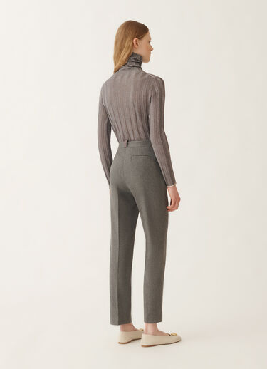 Fabiana Filippi Montefalco trousers in flannel, rock Grey PAD225F326L6640000