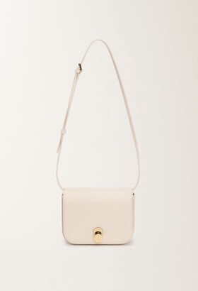 Fabiana Filippi Eclissi calfskin mini messenger bag, butter BLACK BGD265A849L2560000