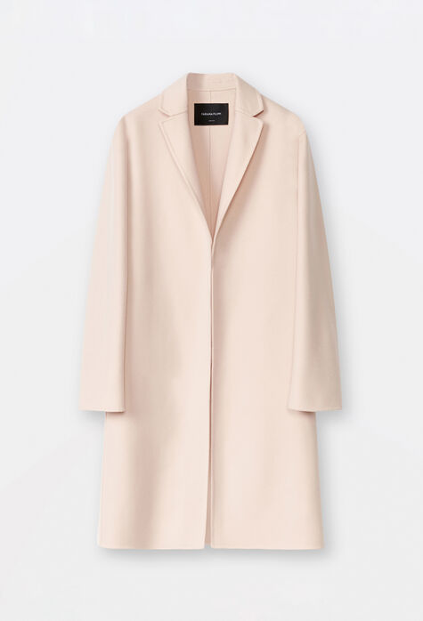 Fabiana Filippi Wool and cashmere long coat, dusty pink CTD264F191D6320000