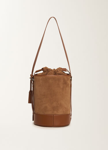 Fabiana Filippi Bucket bag in suede, wicker Brown BGD215A071L8060000