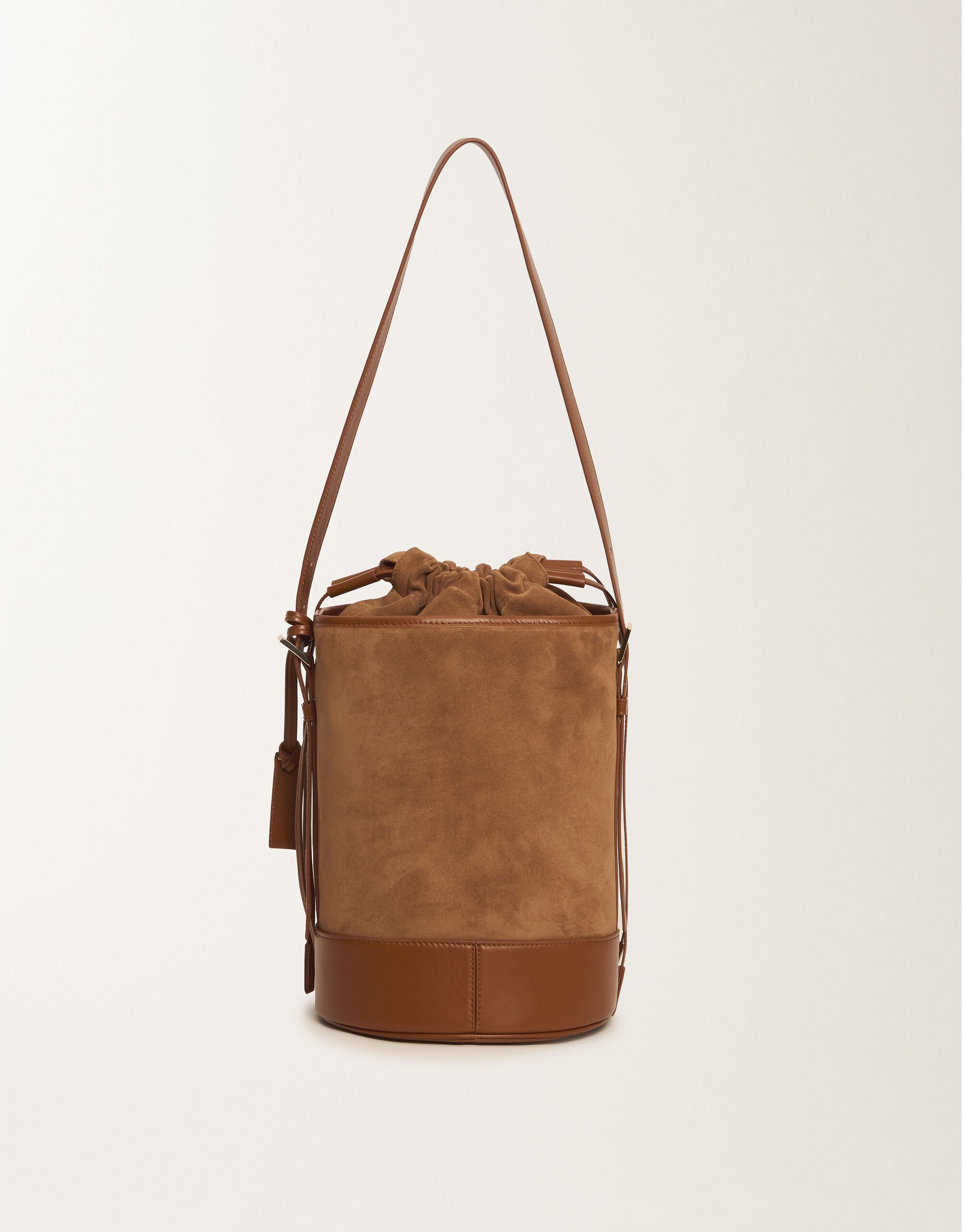 Fabiana Filippi Bucket bag in suede, wicker Brown BGD215A071L8060000