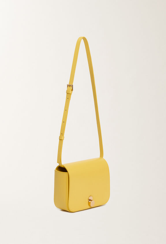 Fabiana Filippi Sac Messenger Eclissi en cuir de veau, cédrat JAUNE BGD265A859L2140000