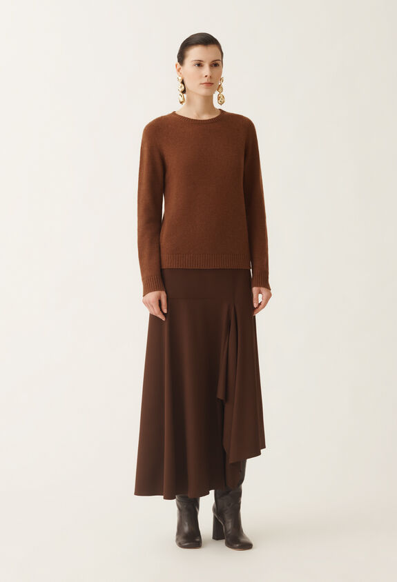 Fabiana Filippi Cashmere and silk sweater, mahogany BROWN MAD215F012N9000000