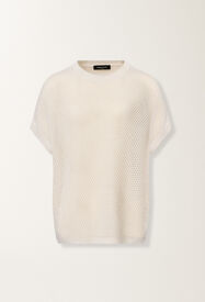 Fabiana Filippi Cappa in cotone organico con viscosa brillante, burro BURRO MAD276F495M1330000