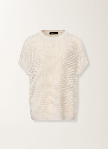 Cappa in cotone organico con viscosa brillante, burro Fabiana Filippi Cappa in cotone organico con viscosa brillante, burro BURRO MAD276F495M1330000