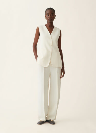 Fabiana Filippi Pantalon en cady, beurre Beurre PAD216F336M2890000