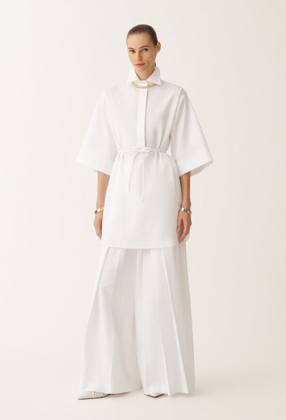 Fabiana Filippi Poplin tunic, optical white WHITE CAD275F650L3060000