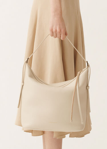Fabiana Filippi Grained leather bag, vanilla VANILLA BGD275A079L4270000