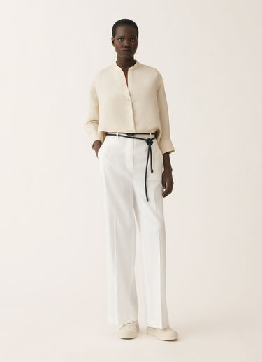Fabiana Filippi Linen and viscose shirt, light sand SAND CADC02F351H5470000