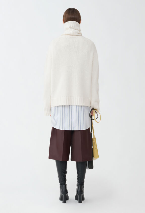Fabiana Filippi BOXI TURTLE NECK SWEATER WHITE MAD214F111N1280000