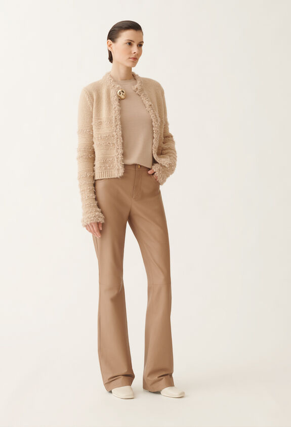 Fabiana Filippi Cashmere and silk sweater, maple BEIGE MAD215F001N9070000