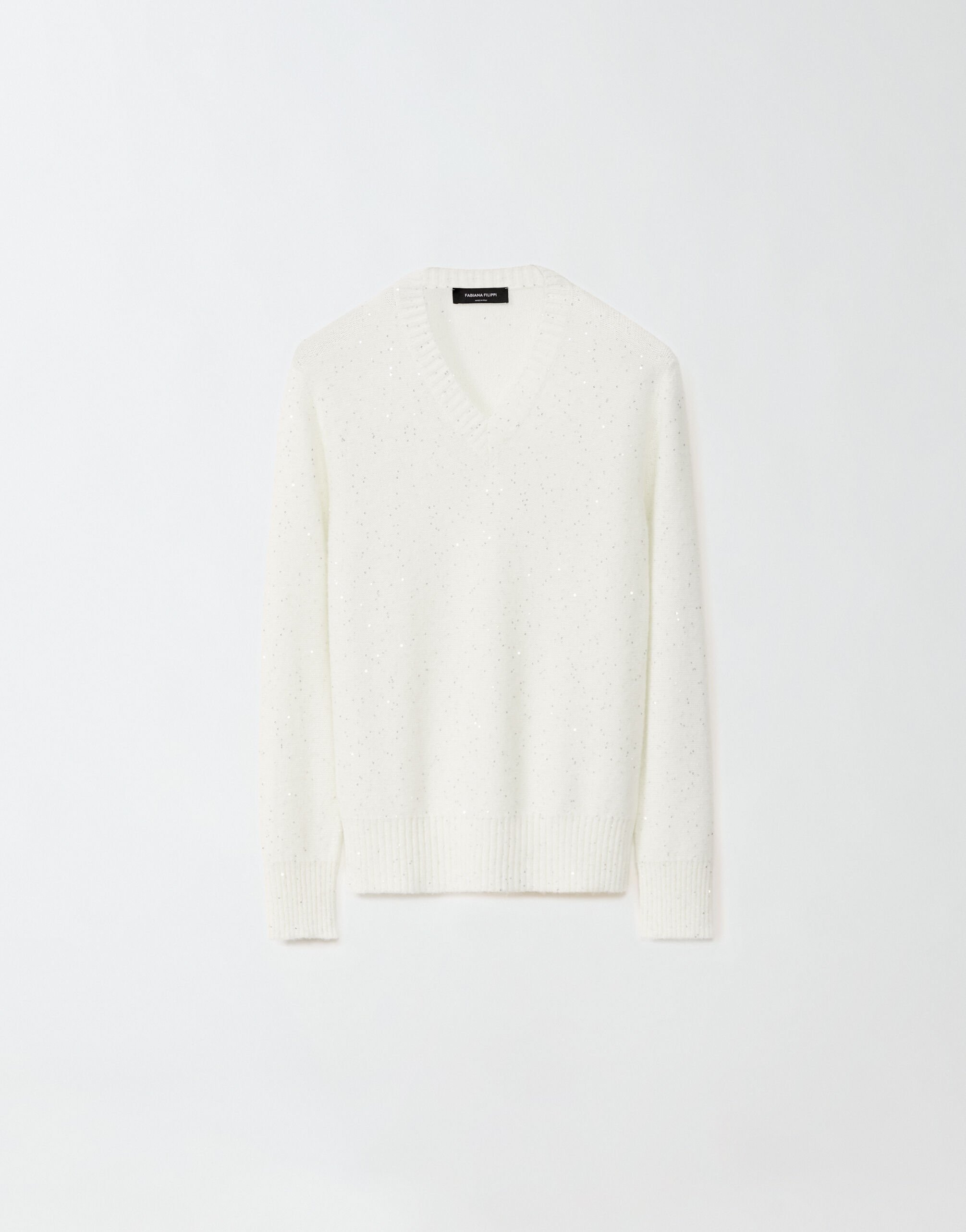 Sequinned sweater raffia for Women Fabiana Filippi