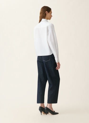Fabiana Filippi Cropped Hemd aus Popeline, optisches weiß Optisches weiß CAD216F313M2680000