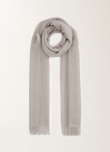 Fabiana Filippi Silk cashmere scarf with lurex, dust GREY SAD215A881L8010000