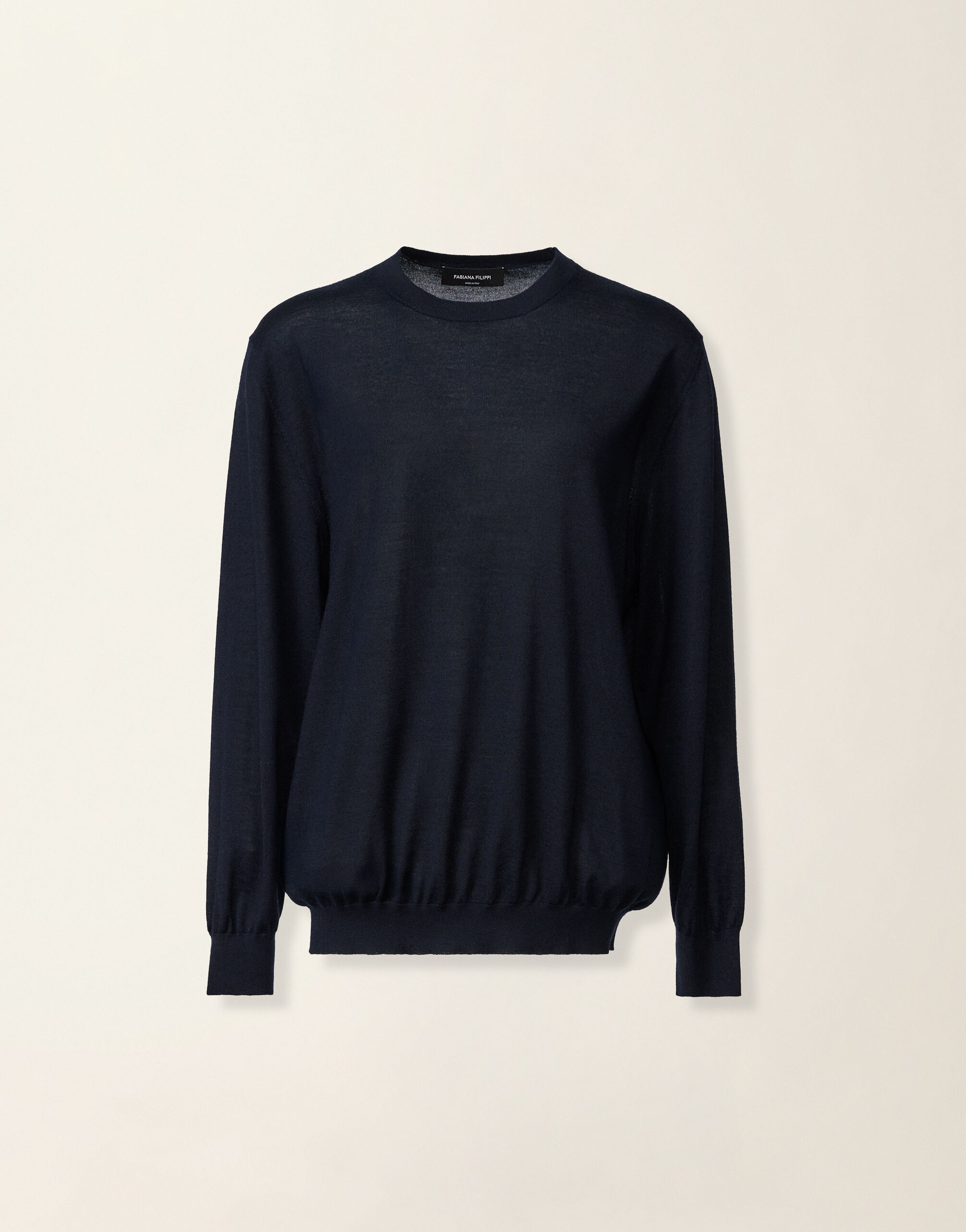 Pull en cachemire et soie, bleu nuit Fabiana Filippi Pull en cachemire et soie, bleu nuit Bleu nuit MAD216F004M3360000