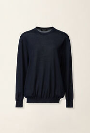 Fabiana Filippi Pull en cachemire et soie, bleu nuit Bleu nuit MAD216F004M3360000