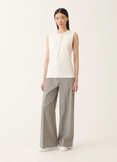 Fabiana Filippi Jersey vest top, butter WHITE JED215F377L5420000