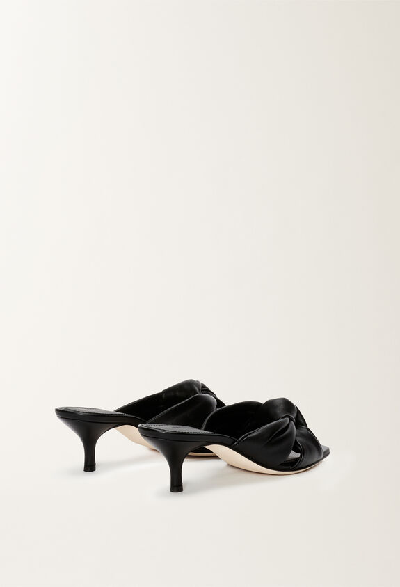 Fabiana Filippi NAPPA MULES WITH KNOT DETAIL BLACK ASD274A926H1400000