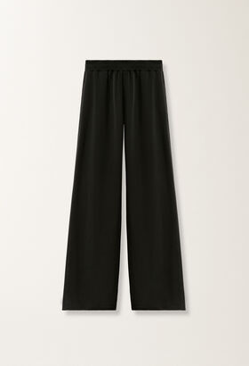 Fabiana Filippi Amelia fluid viscose jogging trousers, black BLACK PAD265F291D6230000