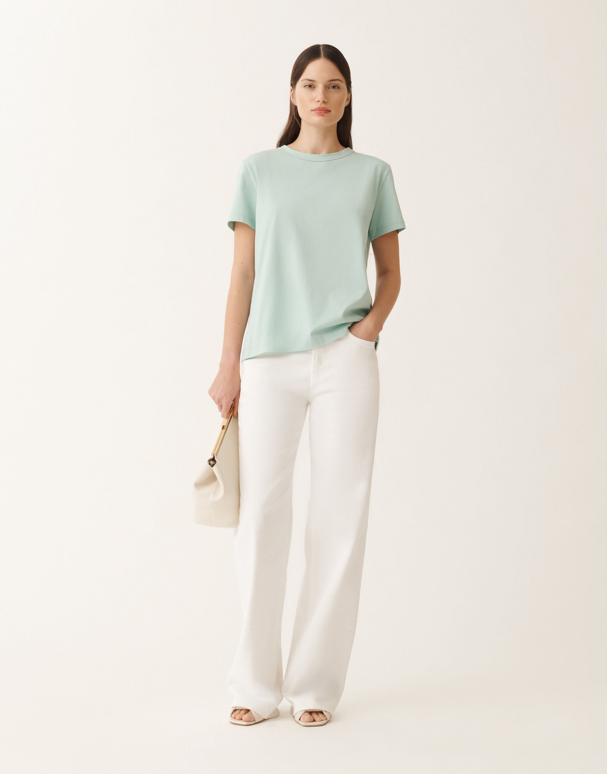 Fabiana Filippi Jersey T-shirt, aqua green AQUAGREEN JED265F278L1890000